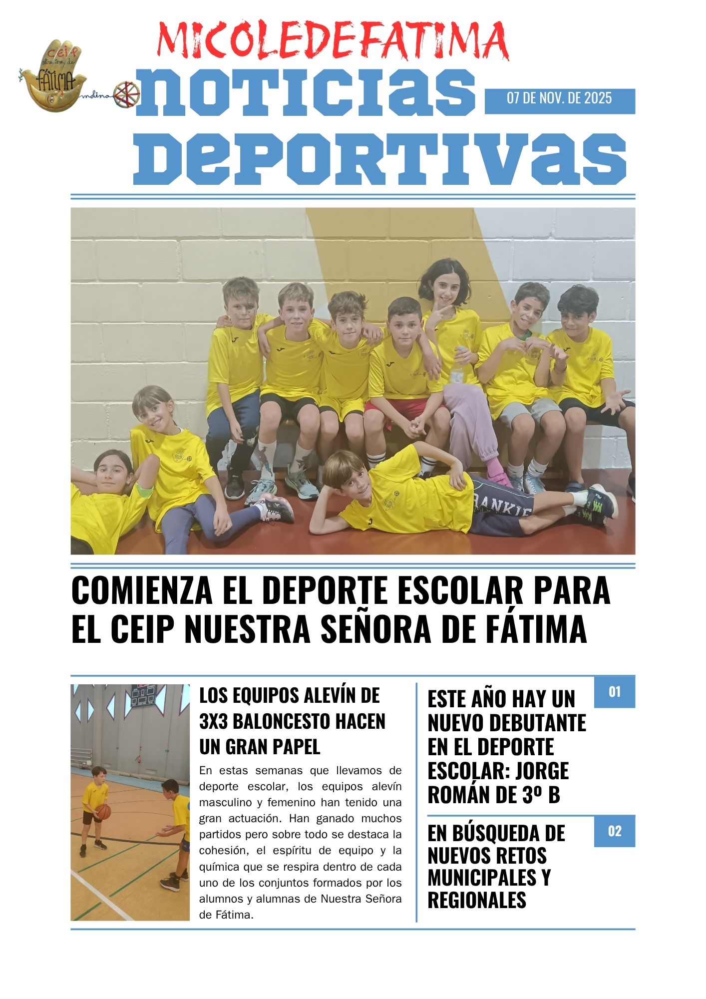 PERIÓDICO DEPORTIVO MICOLEDEFATIMA