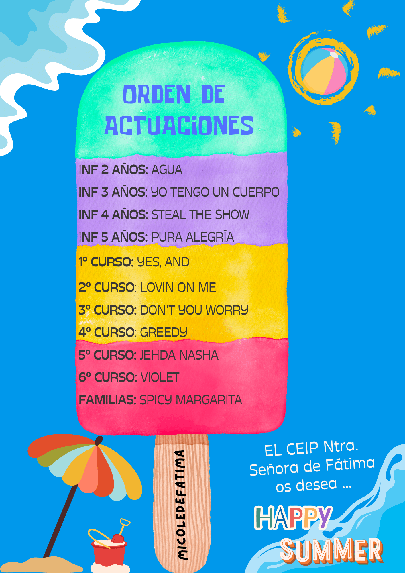 PROGRAMACIÓN FIESTA FIN DE CURSO 2